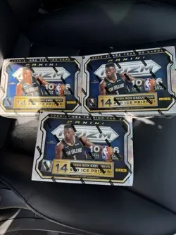 3 New /Sealed 2020/21 Panini Prizm Basketball 60-Card Mega Box Red Ice Prizms - Image 1