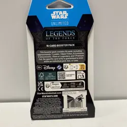 2025 STAR WARS UNLIMITED - LEGENDS OF THE FORCE (16-Card Sleeved Booster Pack) - Image 4