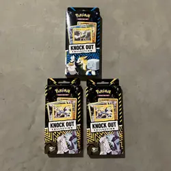 Pokemon TCG: 2022 Knock Out Collection Booster Packs Trading Card Set - Lot of 3 820650131394 - Image 1