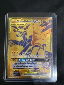 Pokemon TCG Pikachu & Zekrom GX Sun & Moon SM248 Holo Promo Card - Image 1