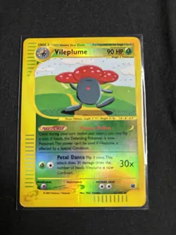 Pokemon Vileplume Expedition 31/165 Rare Reverse Holo Card HP-MP - Image 1
