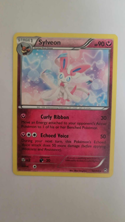 Sylveon 72/111 Rare Non Holo XY Furious Fists Pokemon Card 2014 LP - Image 1