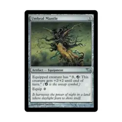 WOTC MtG Shadowmoor Umbral Mantle (U) NM - Image 1