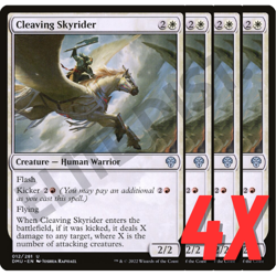 MTG Cleaving Skyrider (Dominaria United) 012/281 (NEAR MINT) (4X) - Image 1