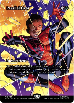 Parallel Lives (Borderless) 0036 - Marvel's Spider-Man MTG NM/M Ships Now - Image 1