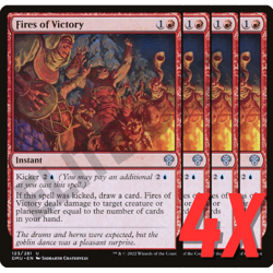 MTG Fires of Victory (Dominaria United) 123/281 (NEAR MINT) (4X) - Image 1