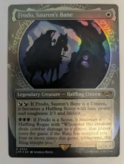 Frodo, Sauron's Bane Foil (Showcase) Lord of the Rings - MTG RARE - Image 1