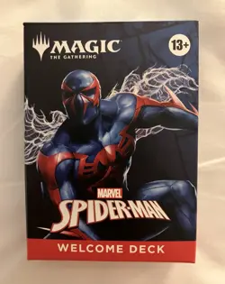 SDCC 2025 Hasbro Marvel MTG BLUE Spider-Man Welcome Deck Brand New IN HAND - Image 1
