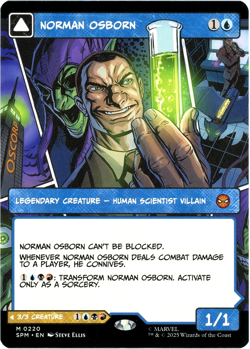 Norman Osborn (Borderless) - 0220 - Marvel's Spider-Man MTG NM/M SHIPS NOW - Image 1