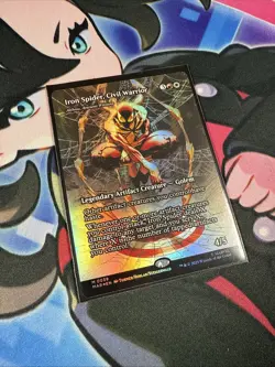 MTG Iron Spider, Civil Warrior Borderless Foil - Image 2
