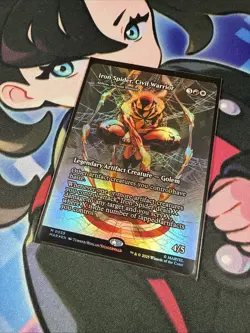 MTG Iron Spider, Civil Warrior Borderless Foil - Image 3
