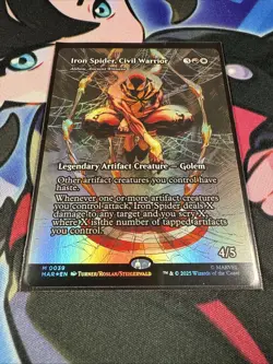 MTG Iron Spider, Civil Warrior Borderless Foil - Image 4