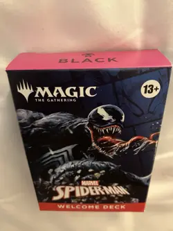 SDCC 2025 Hasbro Marvel MTG Venom BLACK Spider-Man Welcome Deck Magic Gathering - Image 2
