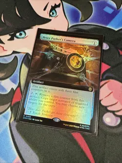 Peter Parker's Camera Extended FOIL MTG SPM Nm/M *ON HAND* - Image 3