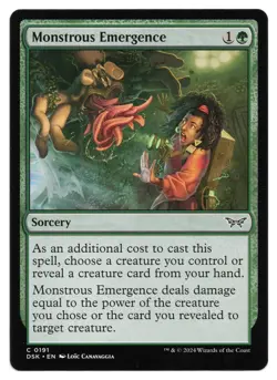 MTG Monstrous Emergence | #191 Duskmourn: House of Horror | English - Image 1