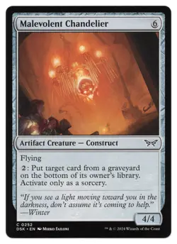 MTG Malevolent Chandelier | #252 Duskmourn: House of Horror | English - Image 1