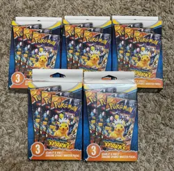 Pokemon TCG: Surging Sparks Booster 3 Pack Scarlet & Violet LOT OF 5 - Image 1