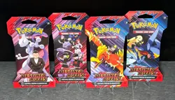Pokemon TCG SV Destined Rivals Sleeved Booster Packs Art Set Bundle (4) English - Image 1