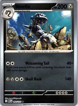 Steelix 093/132 Rare Mega Evolution Pokemon Reverse Holo Near Mint - Image 1