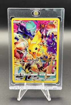 POKEMON SWORD & SHIELD CROWN ZENITH 160/159 FULL ART PIKACHU - Image 1