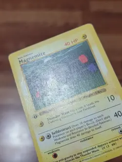1st Edition Shadowless Magnemite 53/102 Pokemon Base Set WOTC | PL! - Image 3