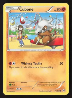 Cubone 77/162 Common BREAKthrough Pokemon Lightly Played - Image 1