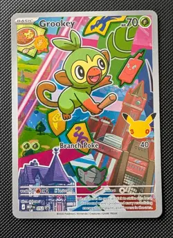 Pokemon First Partner Series 2 Grookey 052 Illustration Collection Promo NM - Image 1