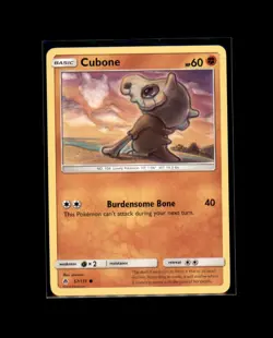 Cubone 57/131 Common Forbidden Light Pokemon Lightly Played - Image 1