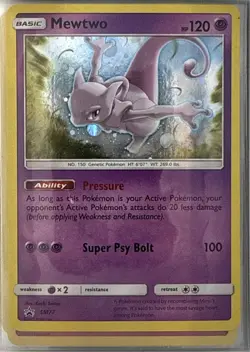 MEWTWO - SM77 HOLO PROMO SUN & MOON PROMO POKEMON NM/M - Image 1