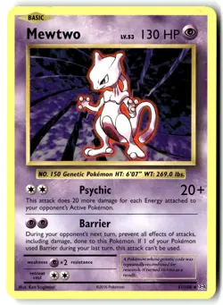Mewtwo 51/108 Rare Evolutions Pokemon Lightly Played - Image 1