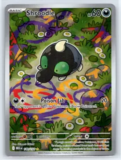 Shroodle 149/132 Illustration Rare Mega Evolution Pokemon Holo Near Mint - Image 1