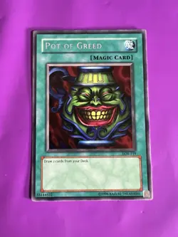 Pot of Greed Unlimited The Legend of Blue Eyes White Dragon LOB-119 LP - Image 1