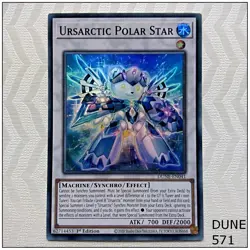 Ursarctic Polar Star - DUNE-EN041 - Super Rare 1st Edition Yugioh - Image 1