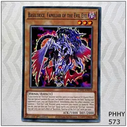 Basiltrice, Familiar of the Evil Eye - PHHY-EN019 - Common 1st Edition Yugioh - Image 1
