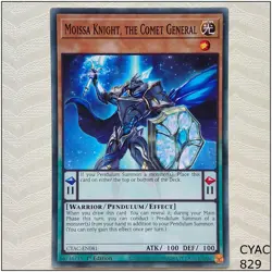 Moissa Knight, the Comet General - CYAC-EN081 - Common 1st Edition Yugioh - Image 1