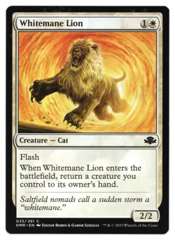 MTG Whitemane Lion | #35 Dominaria Remastered | English - Image 1