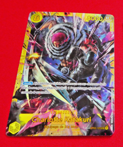 One Piece Card Game Carte Holo Katakuri OP03-123 SEC FR - Image 1