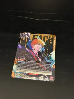 (1) Union Arena Bleach Ichigo Kurosaki SR 3 Star Signed Foil UE01BT/BLC-1-041 - Image 5