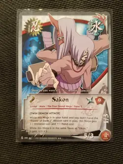 Naruto Sakon N-282 Battle of Destiny Super Rare 1st Edition NM/M - Image 1
