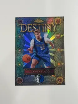 2025 Topps Chrome Destiny Cooper Flagg #D-1 Refractor RC - Image 1