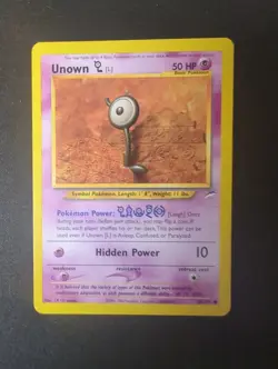 Pokemon TCG Unown L 86/105 Neo Destiny Unlimited LP WOTC. - Image 1