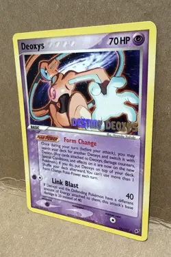 Deoxys Pokemon TCG Normal Forme Stamped Destiny Deoxys Movie Promo 16/107 LP - Image 2
