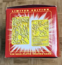 Charizard #06 Limited Edition 23k Gold Plated Pokemon Card w/ COA Burger King - Image 5