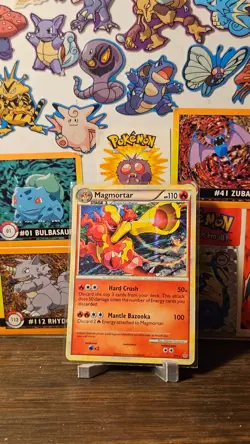Magmortar 2/95 Holo Foil Rare Pokemon TCG HGSS Unleashed Card 2010 - LP - Image 1