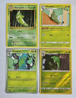 Butterfree Metapod Caterpie Lot x12 Pokemon Card Collection Set Grass Bug LP-NM - Image 4