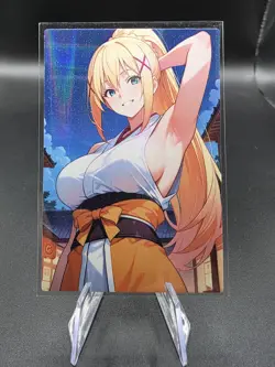 Darkness Konosuba Holographic Anime Collectible Trading Card - Image 1