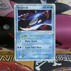 Kyogre Ex 94/101 Hidden Legends Ultra Rare Holo Pokemon Card Damaged - Image 1