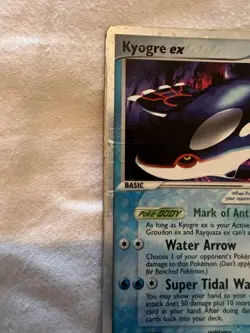 Kyogre Ex 94/101 Hidden Legends Ultra Rare Holo Pokemon Card Damaged - Image 5