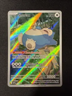 Snorlax SVP EN 051 Black Star Promo Scarlet & Violet Pokemon 151 Card NM - Image 1
