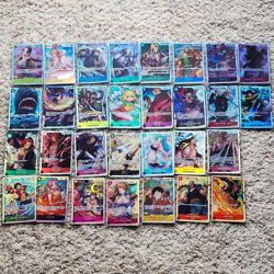 Bandai One Piece Card Game Japanese Holo Foil BULK SR 30 Card Lot - Image 1